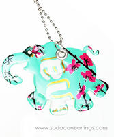 Elephant necklace hand made from recycled Arizona tea can