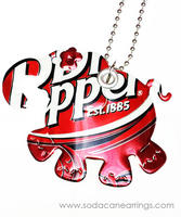 Elephant necklace hand made from recycled Dr. Pepper can
